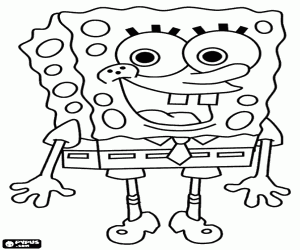 desenho de As aventuras de Bob Esponja para colorir