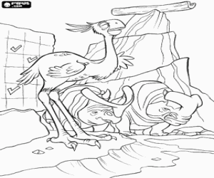 desenho de As competições na idade do gelo para colorir