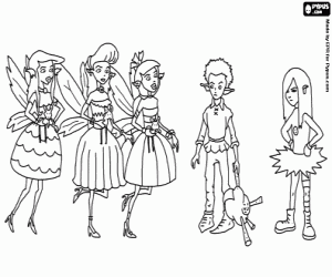 desenho de As fadas das flores, Muddle Earth para colorir