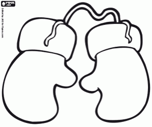 desenho de As luvas do Papai Noel para colorir