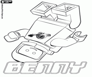 desenho de O astronauta de Lego Benny para colorir