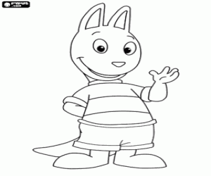 desenho de Austin, um canguru de Backyardigans para colorir