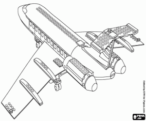 desenho de Um avião de Lego para colorir