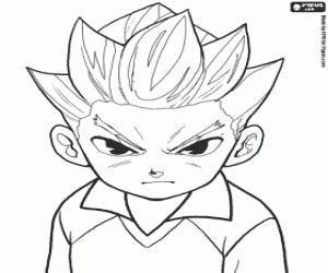 desenho de Axel Blaze, Inazuma Eleven para colorir
