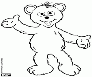 desenho de Baby Bear da Vila Sésamo para colorir