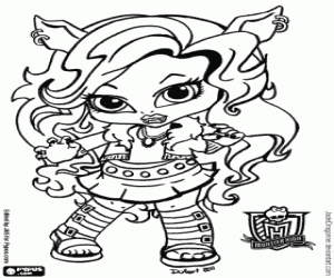 desenho de Baby Clawdeen para colorir