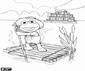 desenho de Baby Kermit, Tom Sawyer para colorir