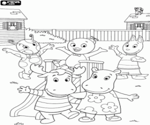 desenho de Os Backyardigans para colorir
