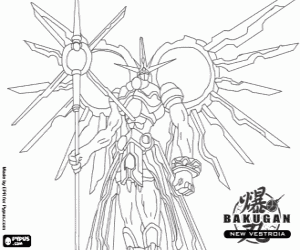 desenho de O Bakugan de Baron, Nemus para colorir