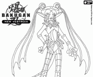 desenho de Bakugan Elfin de Marucho para colorir