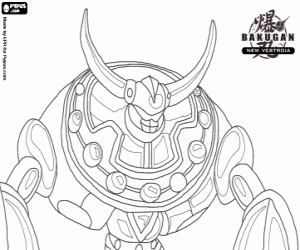 desenho de O Bakugan Premo Vulcan para colorir