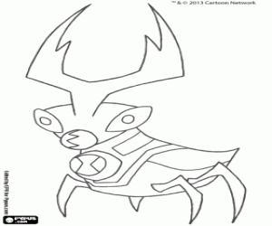 desenho de Ball Weevil, Ben 10 Omniverse para colorir