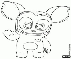 desenho de Bambo, um brinquedo interativo para colorir