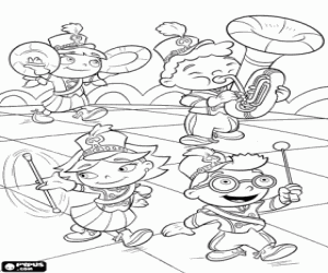 desenho de Banda musical de Little Einsteins para colorir