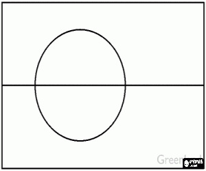 desenho de Bandeira da Gronelândia para colorir