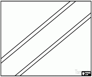 desenho de Bandeira da Tanzânia ou Tanzania para colorir