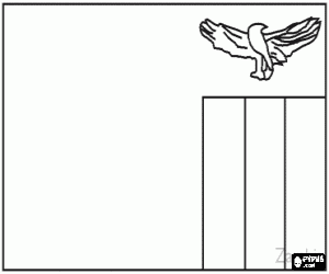 desenho de Bandeira de Zâmbia para colorir