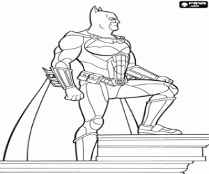 desenho de Batman, o vigia da cidade para colorir