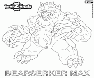 desenho de Bearserker Max, Invizimals para colorir