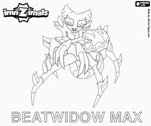 desenho de Beatwidow Max, Invizimals para colorir