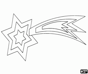 desenho de Bela estrela de Natal para colorir