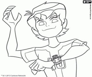 desenho de Ben 10 Omniverse e o Omnitrix para colorir