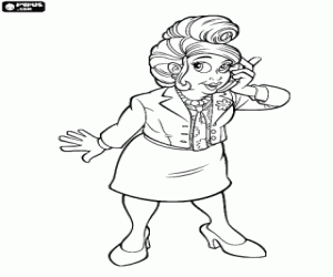 desenho de Bessie, personagem de Lazy Town para colorir