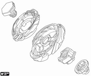 desenho de Beyblade Metal Fusion para colorir