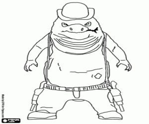 desenho de Bill ruim, um personagem de Rango para colorir