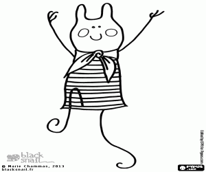 desenho de Blackie, o protagonista para colorir