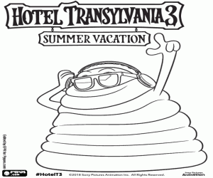 desenho de Blobby, um monstro gelatinoso para colorir