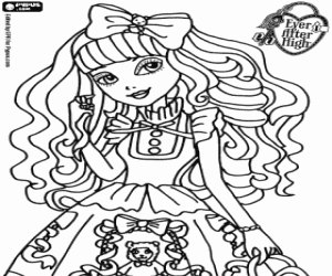 desenho de Blondie Lockes, Ever After High para colorir