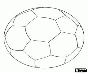 desenho de Bola de futebol para colorir