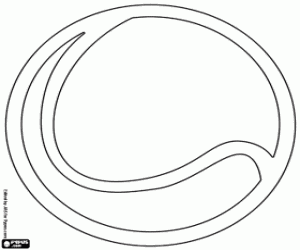 desenho de Bola de tênis para colorir