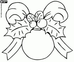 desenho de Bola decorativa de Natal para colorir