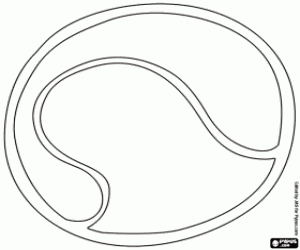 desenho de Uma bola para os jogos do gato para colorir