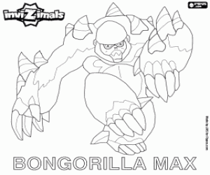 desenho de Bongorilla Max, Invizimals para colorir