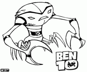 desenho de Brainstorm, Ben 10 Alien Force para colorir