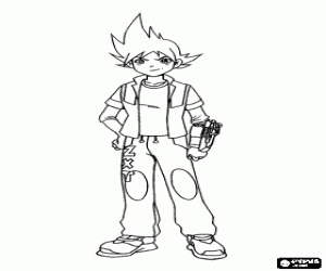 desenho de Brett, personagem da Team Galaxy para colorir