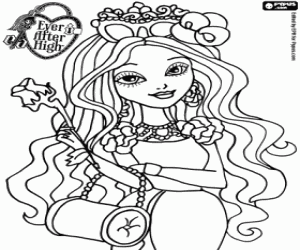 desenho de Briar Beauty, Ever After High para colorir