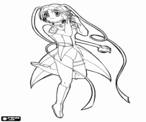 desenho de Bridget Verdant de Tokyo Mew Mew para colorir
