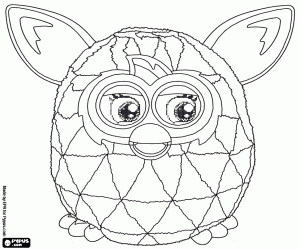 desenho de O brinquedo Furby Boom para colorir