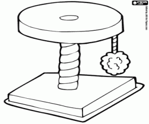 desenho de Brinquedo para o gato para colorir