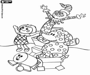 desenho de Os brinquedos desajustados para colorir
