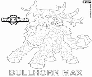 desenho de Bullhorn Max, um dos Invizimals para colorir