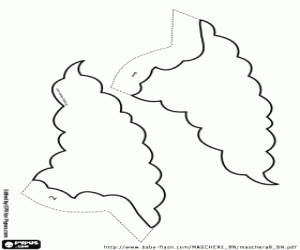 desenho de O cabelo do palhaço Krusty para colorir