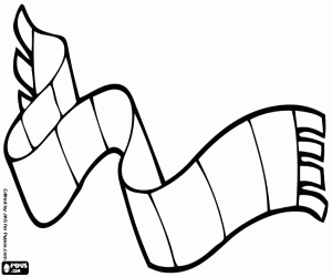 desenho de Um cachecol de lã para bebê para colorir