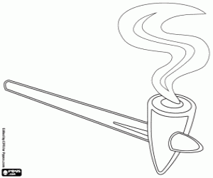 desenho de Cachimbo da paz para colorir