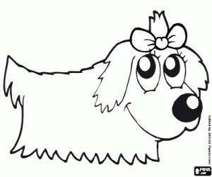 desenho de Cachorro Terrier para colorir