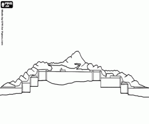 desenho de O canal do Panamá, 1914 para colorir